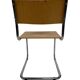 Set of four vintage dining room chairs, wood and chrome,  1970s