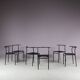 1980s Set of 6 “Café” dining chairs by Philippe Starck for Baleri, Italy