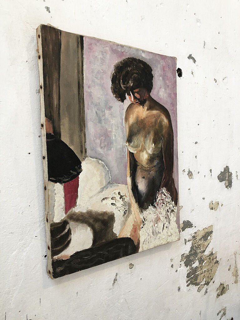 "Naked" oil painting