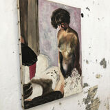 "Naked" oil painting