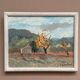 Original Swedish Oil on Panel – "Trees" by H. Jonstad – Signed – Vintage and Framed – 23.5 × 20.5 cm (9.2 × 8 in)