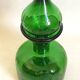 Carafe with stopper Empoli green 1970s Height 27 cm