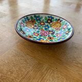 Enamelled ceramic cut floral pattern ceram Monaco vintage