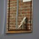 Miroir Deknudt chromé et sérigraphié