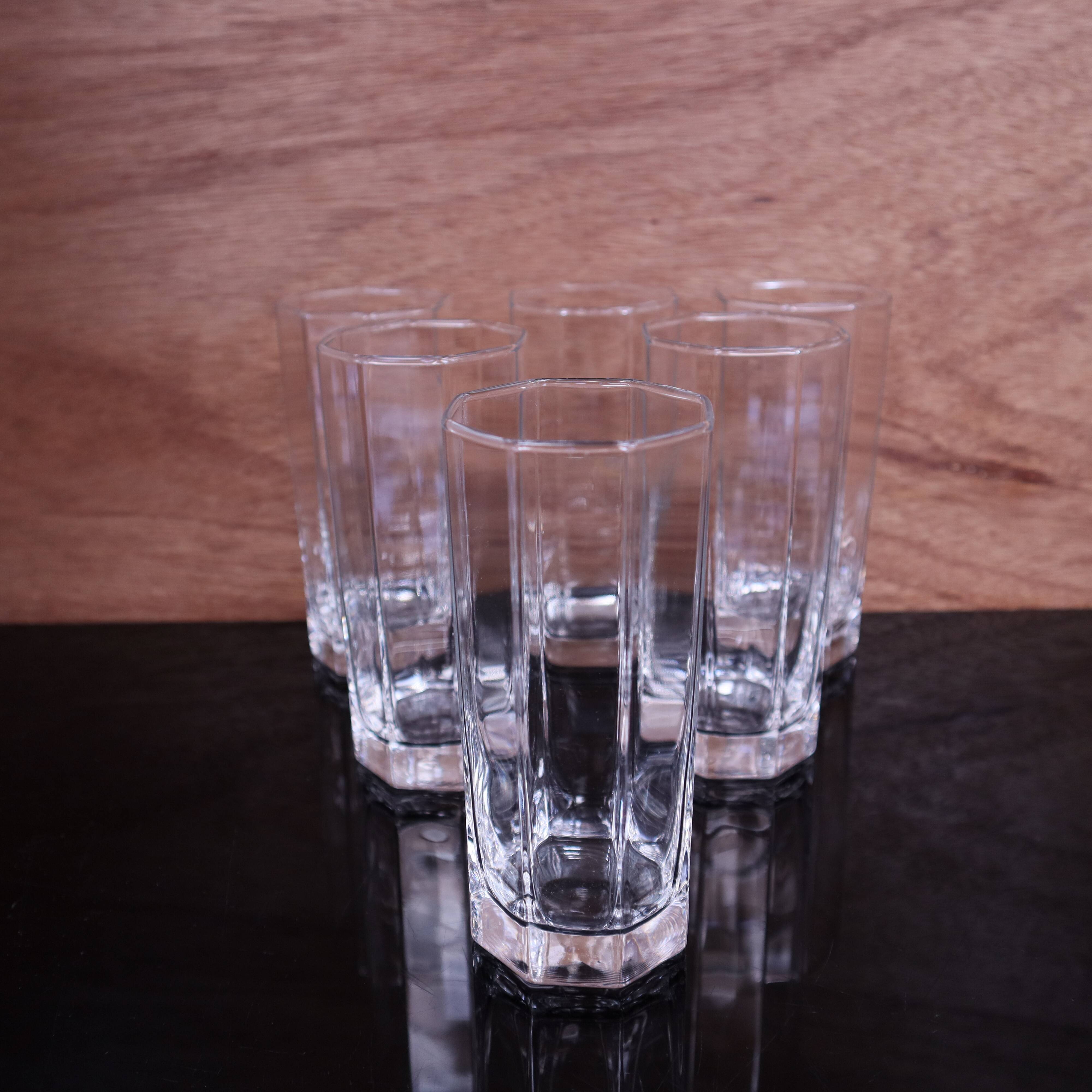 Set of 6 transparent water glasses Octime Luminarc