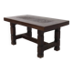 Antique Handcarved Solid Tropical Wooden Dining Table 1920s