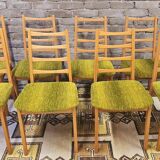 Set of 8 Scandinavian chairs from the 1970s