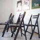 5 x chaises pliantes vintage