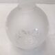Tulipe globe verre gravé lampe suspension lustre applique