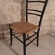 Pair of wooden chairs and rope Italy 1960
