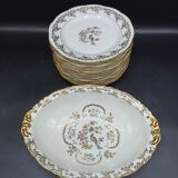 Haviland and SFP dessert service - birds of paradise