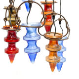 1970's colorful Belgian glass chandelier by Nanny Still for Massive
