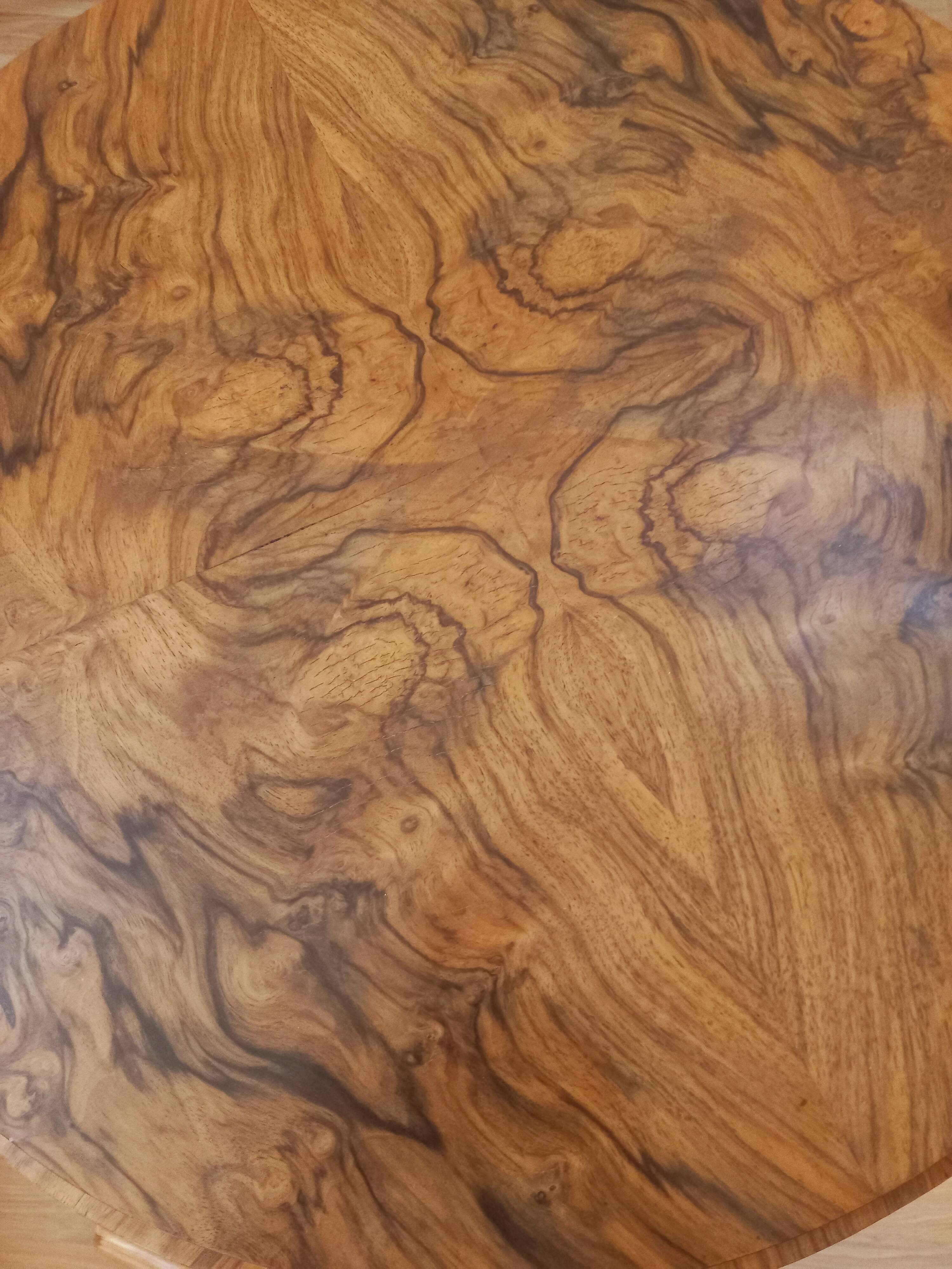 Round Art Deco pedestal table 1930