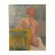 Huile sur toile femme de dos