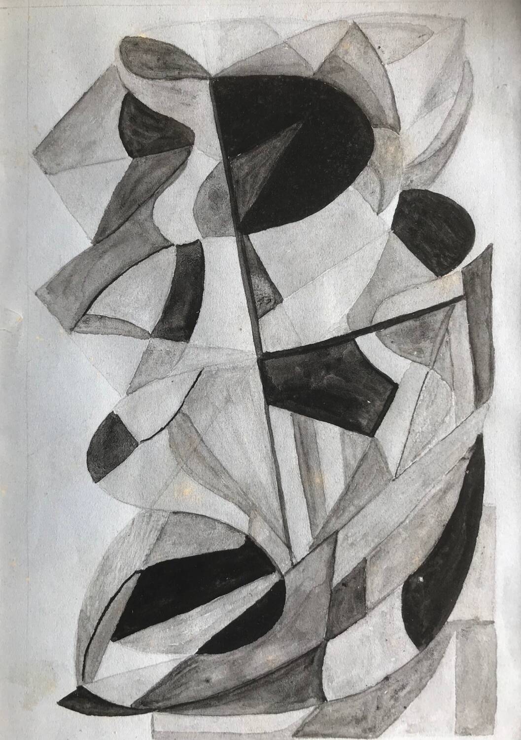 Abel pierre renault 1903-1991. composition, around 1930. pencil.