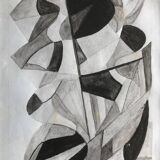 Abel pierre renault 1903-1991. composition, around 1930. pencil.