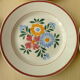 Set of 6 HBCM Earthenware Dessert Plates Model "Silver Odds"