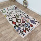 Handmade wool Berber rug 195 X 100 CM