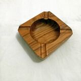 Old olive wood ashtray