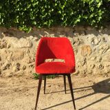 60's red soft chair