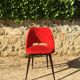 60's red soft chair