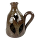 Lanterne ancienne en grès, marron, 1960