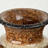 Ceramic vase from the Danish modern mid-century studio, 1960s.