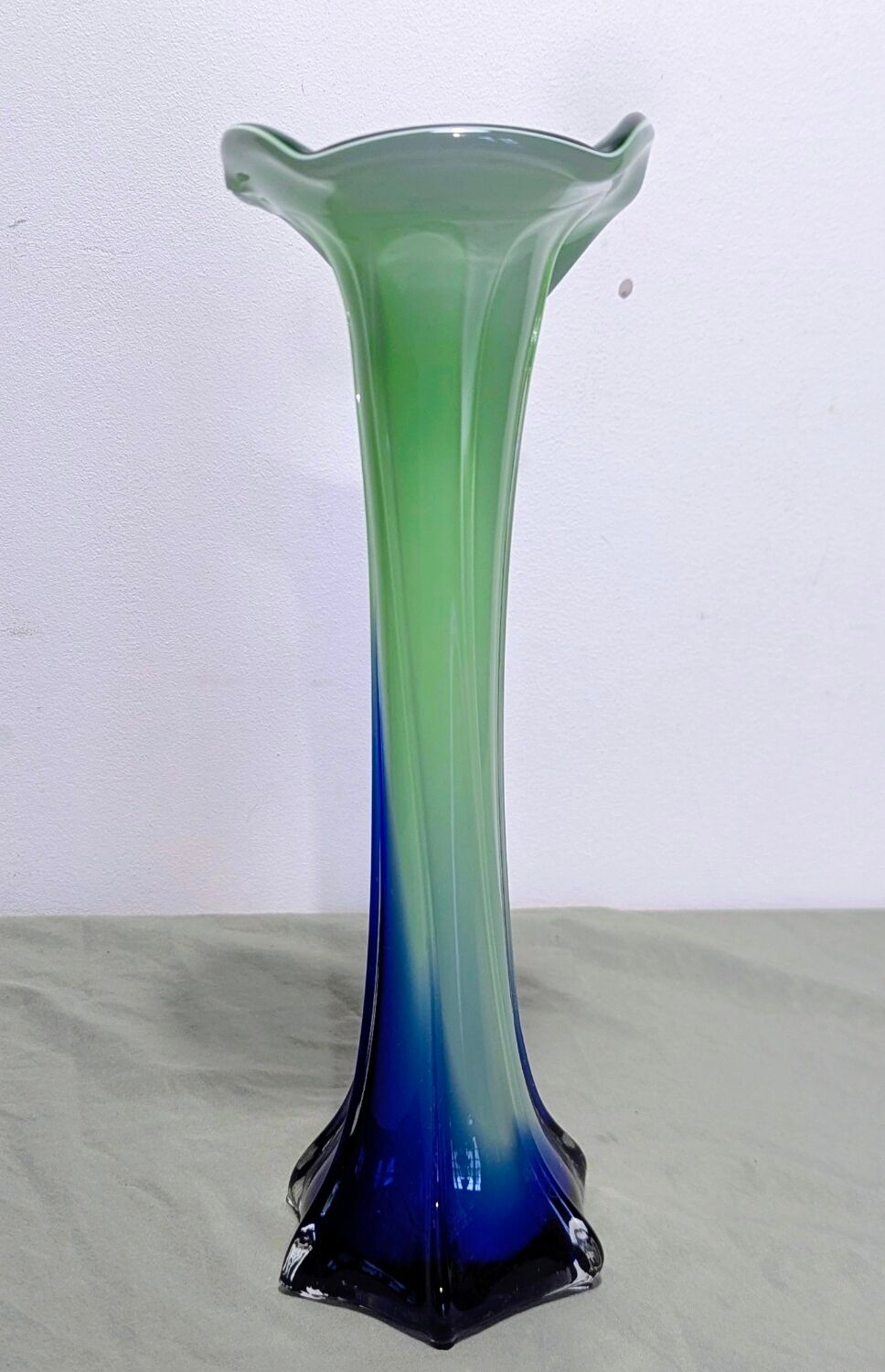 Soliflore Vase Murano Jack In The Pulpit. Arum Flower. In Blown Glass.