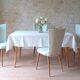 4 vintage Baumann Essor chairs in wood and skai from the 1960s.