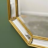 Vintage neoclassical octagonal mirror by Deknudt, Belgium, 1980s