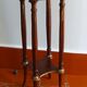Saddle or pedestal table Napoleon III, marble and varnished wood base Ø30 x 82 cm