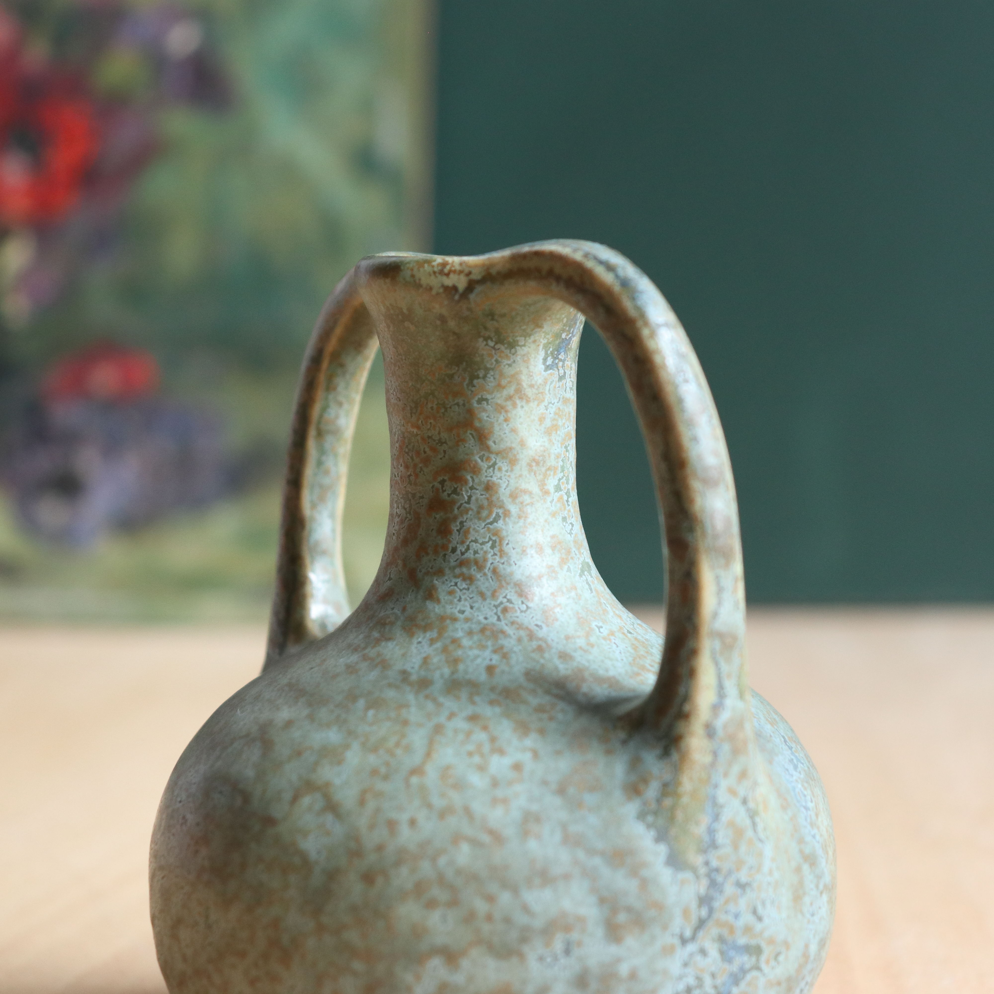 Two-handled stoneware vase from Marlotte