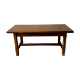 Dark wood farmhouse coffee table ☐ 110 x 48.5 cm