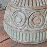Polychrome enamelled stoneware vase by Dubois - Belgium - art deco