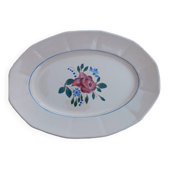 Digoin Sarreguemine oval dish