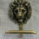 Lion head coat hooks in solid brass, Peerage England