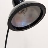 Black arc desk lamp, 70s-80s