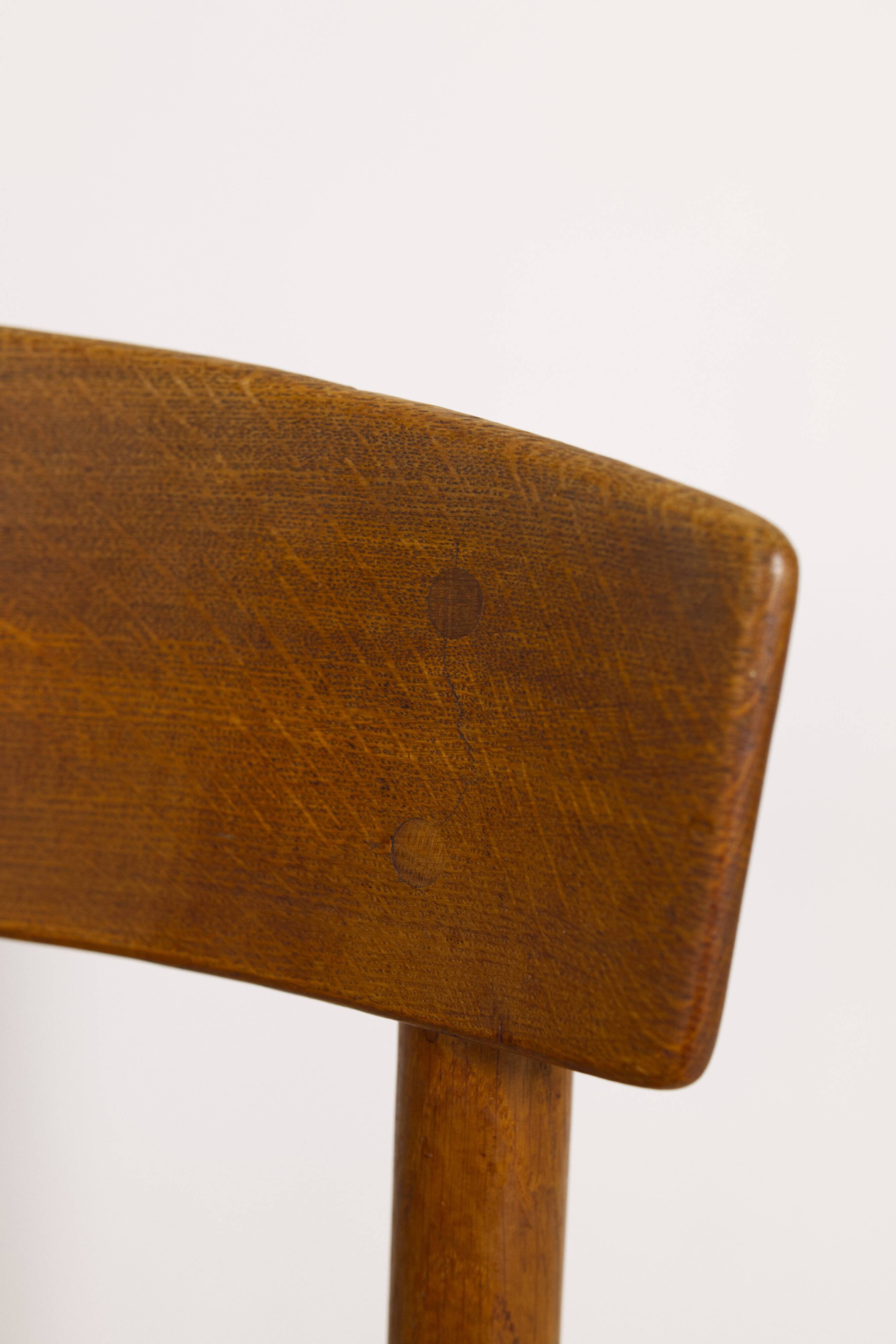 Set of 6 Oak dining chairs 'j39' by Borge Mogensen, 1960s