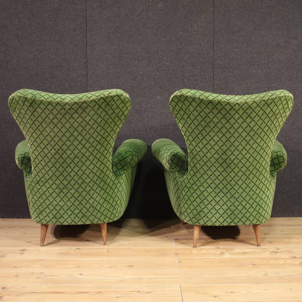 Paire de fauteuils italiens, années 60