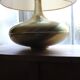 Italian brass and fabric lamp, 1960