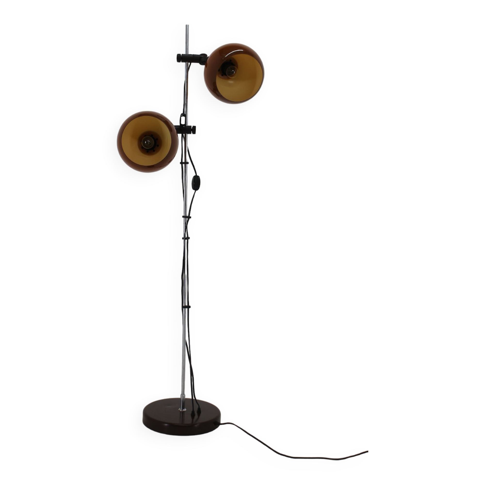 1970s Floor lamp with Plastic Lamp Shades, Hungary