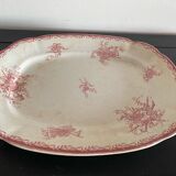 Large Watteau Sarreguemines dish