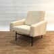 Chair by Pierre Guariche for Airborne in white.