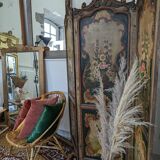 3-panel screen in painted wood