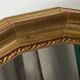 Miroir rond vintage en bois