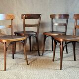 4 chaises bistro Horgen-Glaris Suisse années 30/40