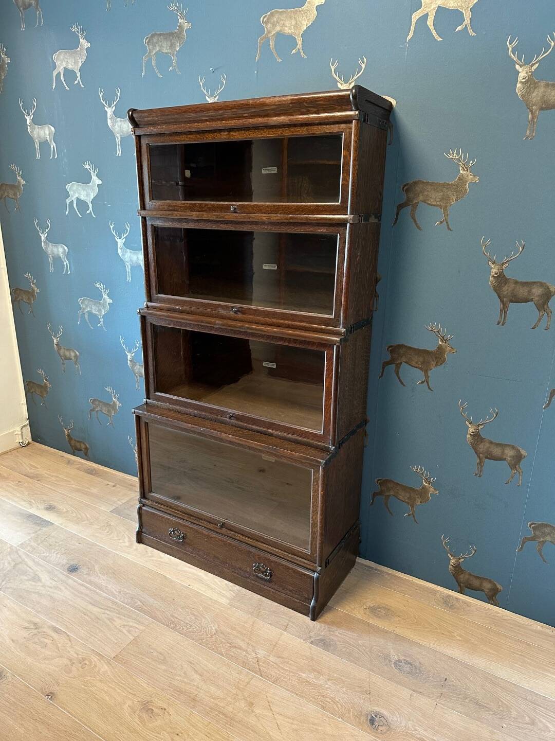 Antique oak Globe Wernicke Bookcase