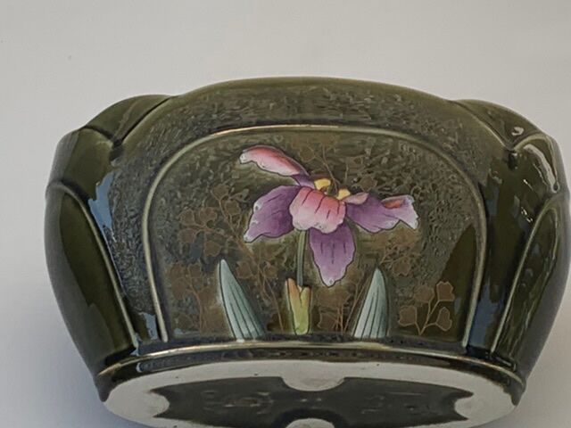 Pot dabbling ceramic Gustave de Bruyn earthenware fives Lille