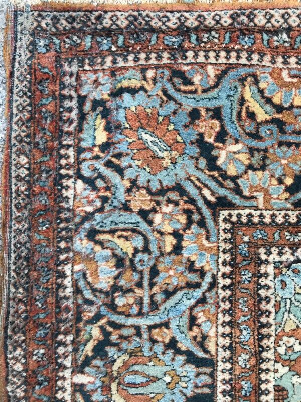 Former carpet Persian Kashan end done hand 134 X 208 CM