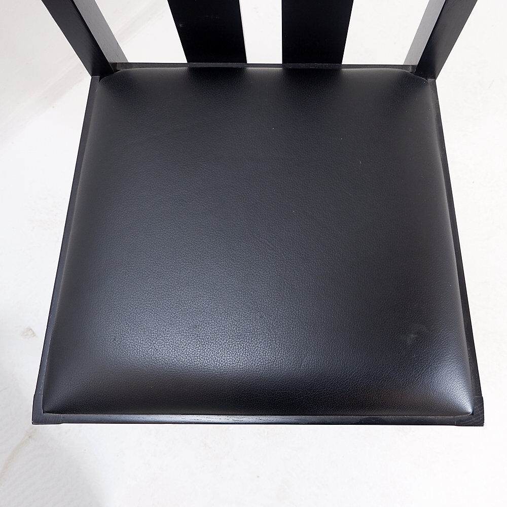 Pair of high-back chairs 'Ingram' by Charles Rennie Mackintosh for Cassina, 1980s